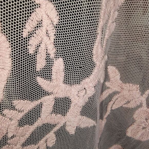 TORRID blush mesh lace floral kimono topper size OSFM OS - Picture 6 of 9